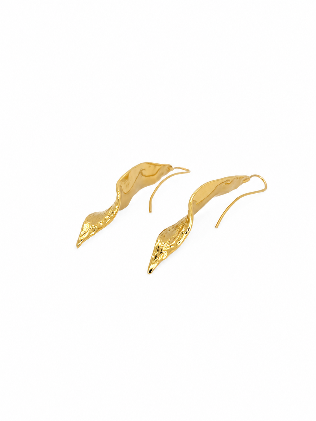 Orecchini in bronzo foglia