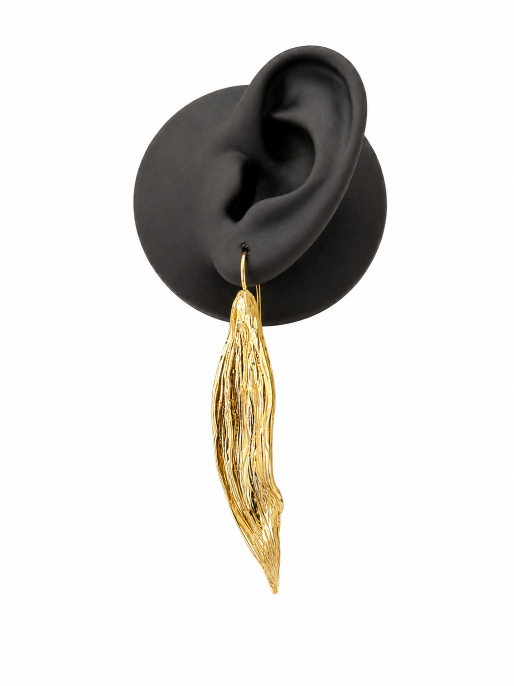 Orecchini in bronzo foglia