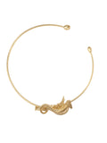 Collier in bronzo con camaleonte